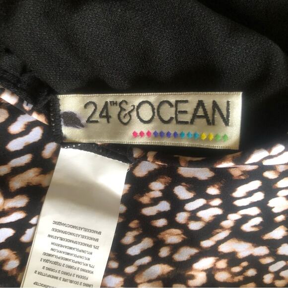 24th & Ocean Wild Instincts Stylish Mini Animal Print High Waist Bottom Size XXL - Picture 10 of 14